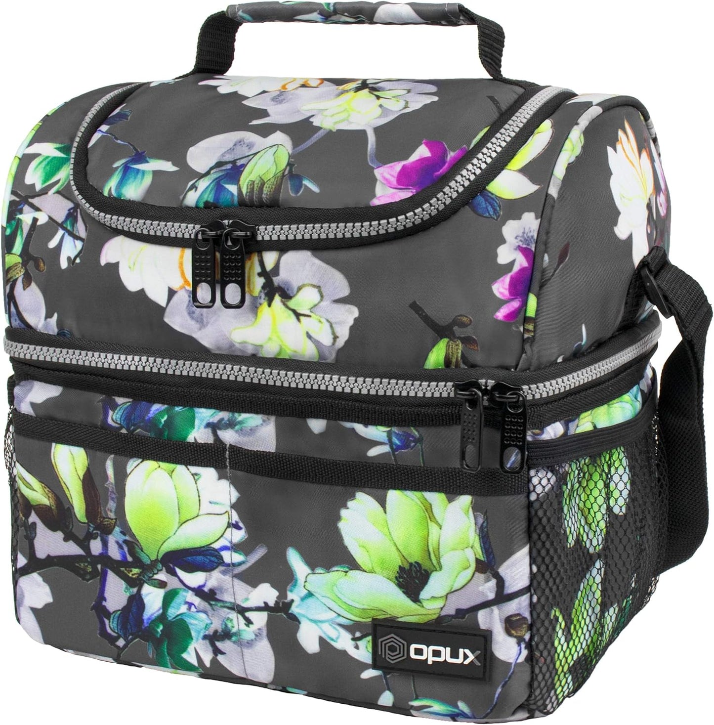 Lunch Box, Insulated Large Double Decker Leak Proof for Men or Women for Work or Game Day.