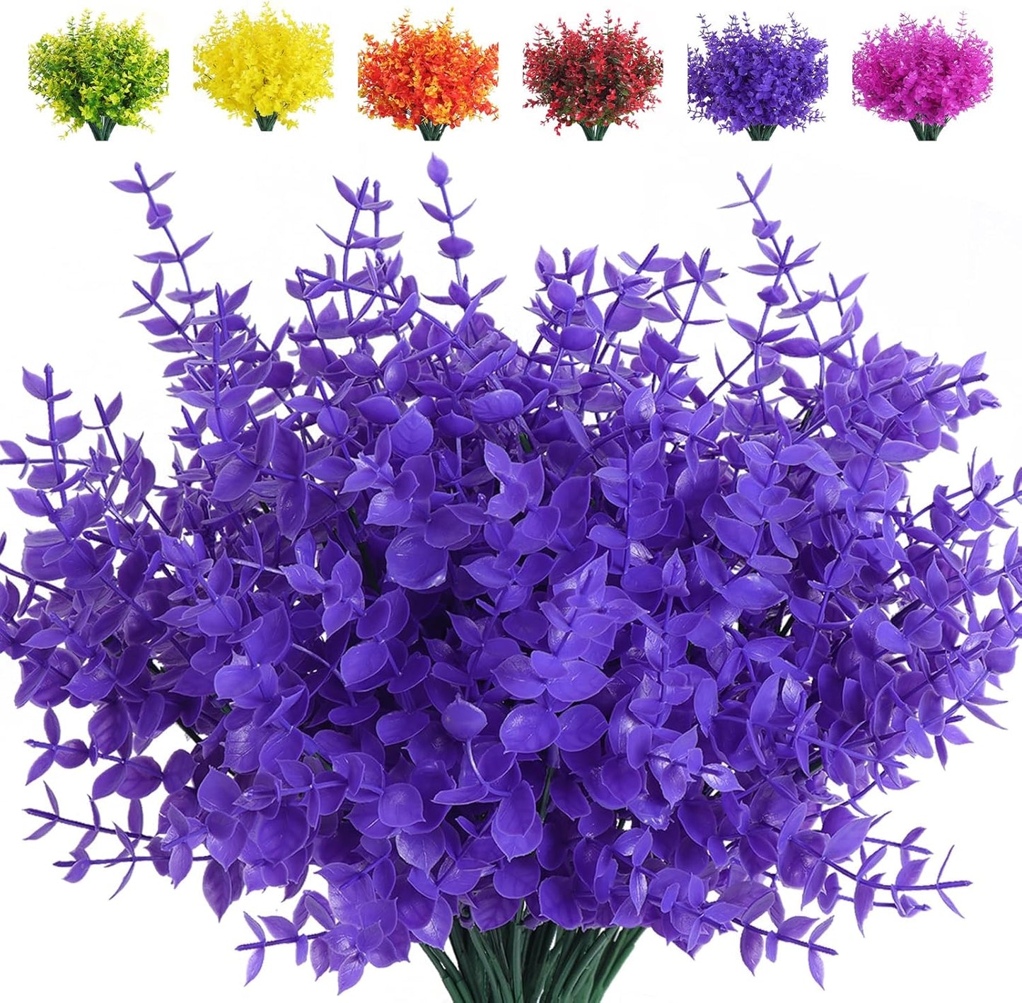 Transform Your Space with 8 Bundles of Lifelike Artificial Fall Flowers - Vibrant Green and Orange Faux Plants for Year-Round Indoor and Outdoor Décor