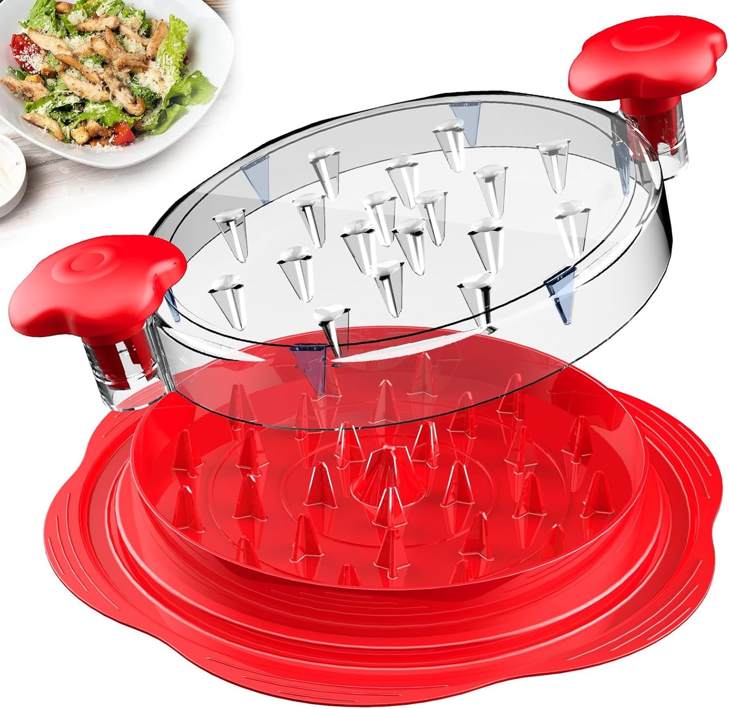 Effortless Shredding with the Orange Chicken Shredder Tool - Perfect for Chicken, Pork, and Beef!
