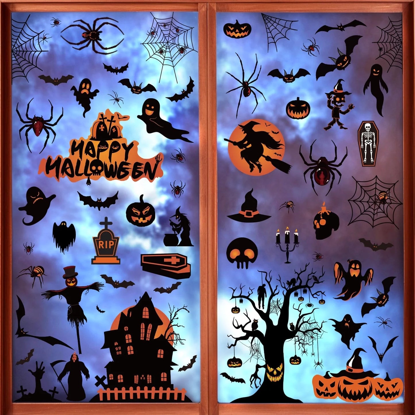Spook-tacular Halloween Window Clings: Scary Handprint & Footprint Stickers to Haunt Your Neighbors!