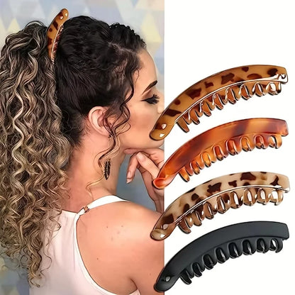 Stylish Matte Banana Hair Clip - Fish Shaped Ponytail Headband for Women - Perfect Hair Accessory for Any Occasion