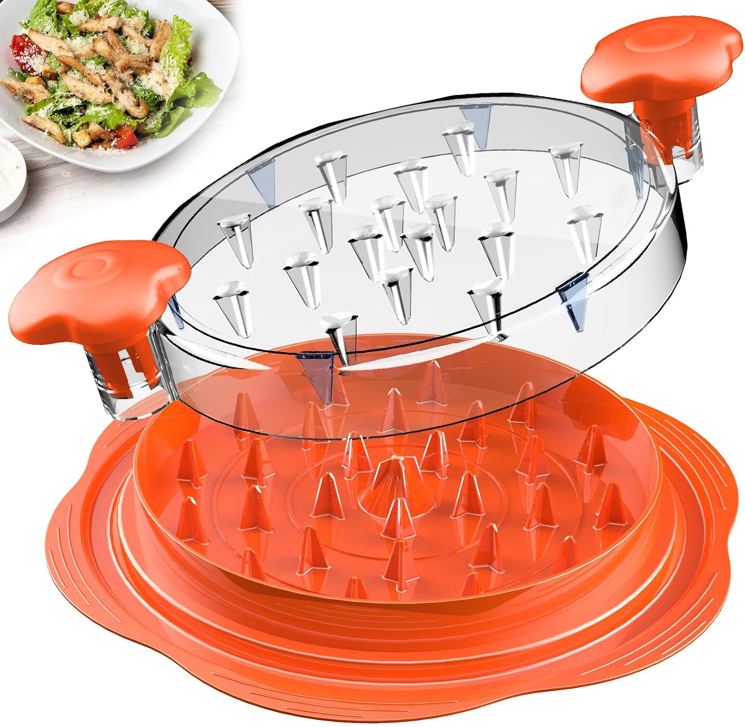 Effortless Shredding with the Orange Chicken Shredder Tool - Perfect for Chicken, Pork, and Beef!