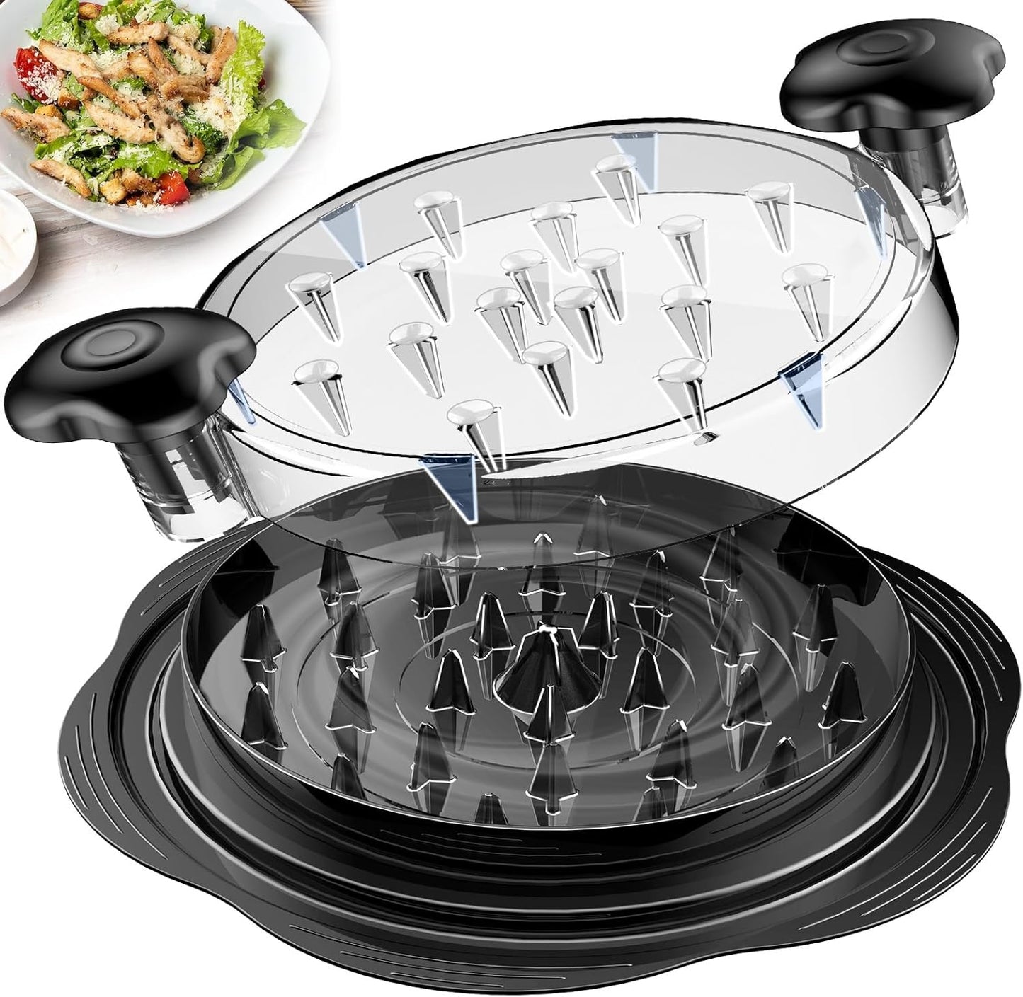 Effortless Shredding with the Orange Chicken Shredder Tool - Perfect for Chicken, Pork, and Beef!