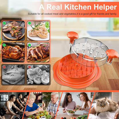 Effortless Shredding with the Orange Chicken Shredder Tool - Perfect for Chicken, Pork, and Beef!