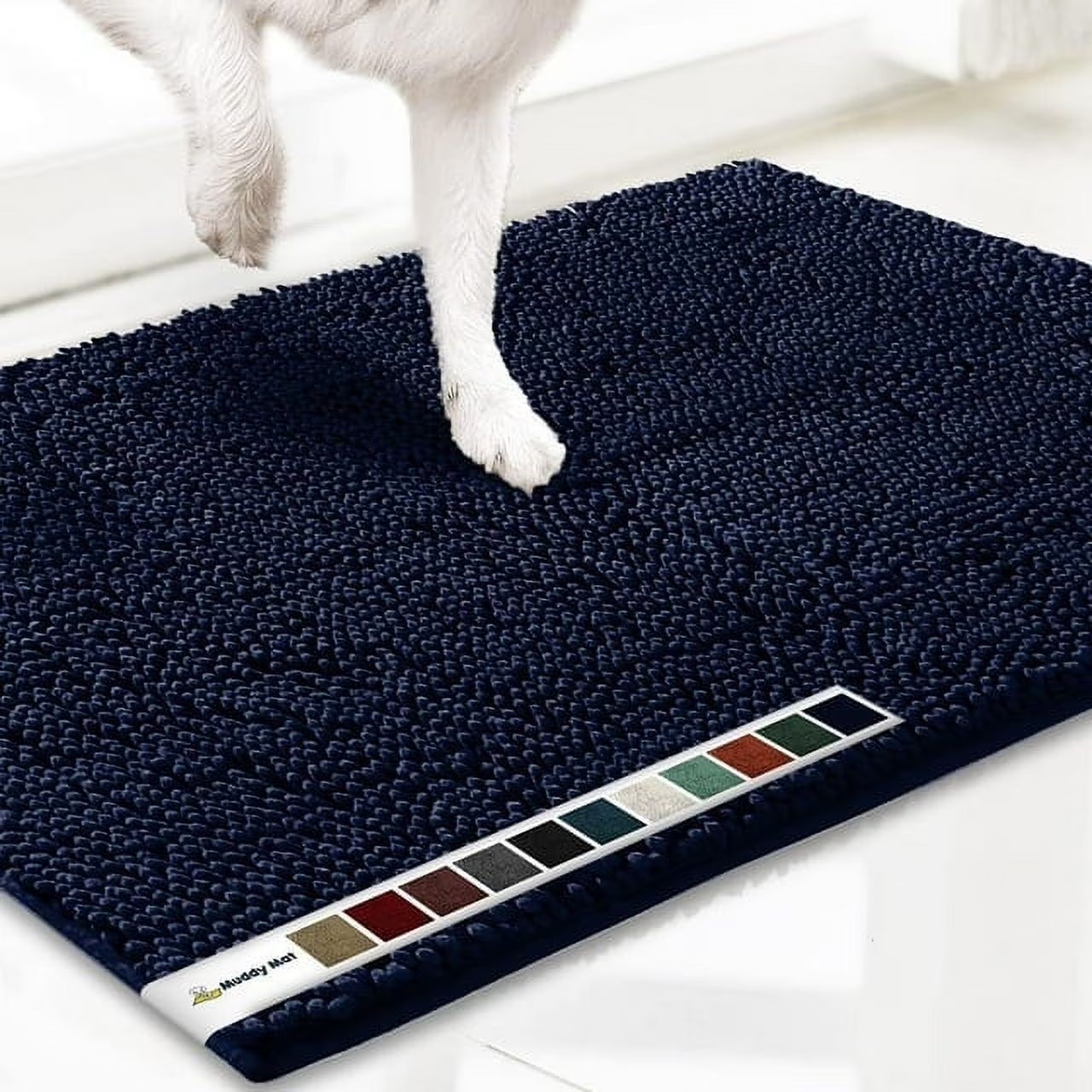 ® AS-SEEN-ON-TV Highly Absorbent Microfiber Dog Door Mat and Pet Rug, Non Slip Thick Washable Area for Entry, Bath or Kitchen