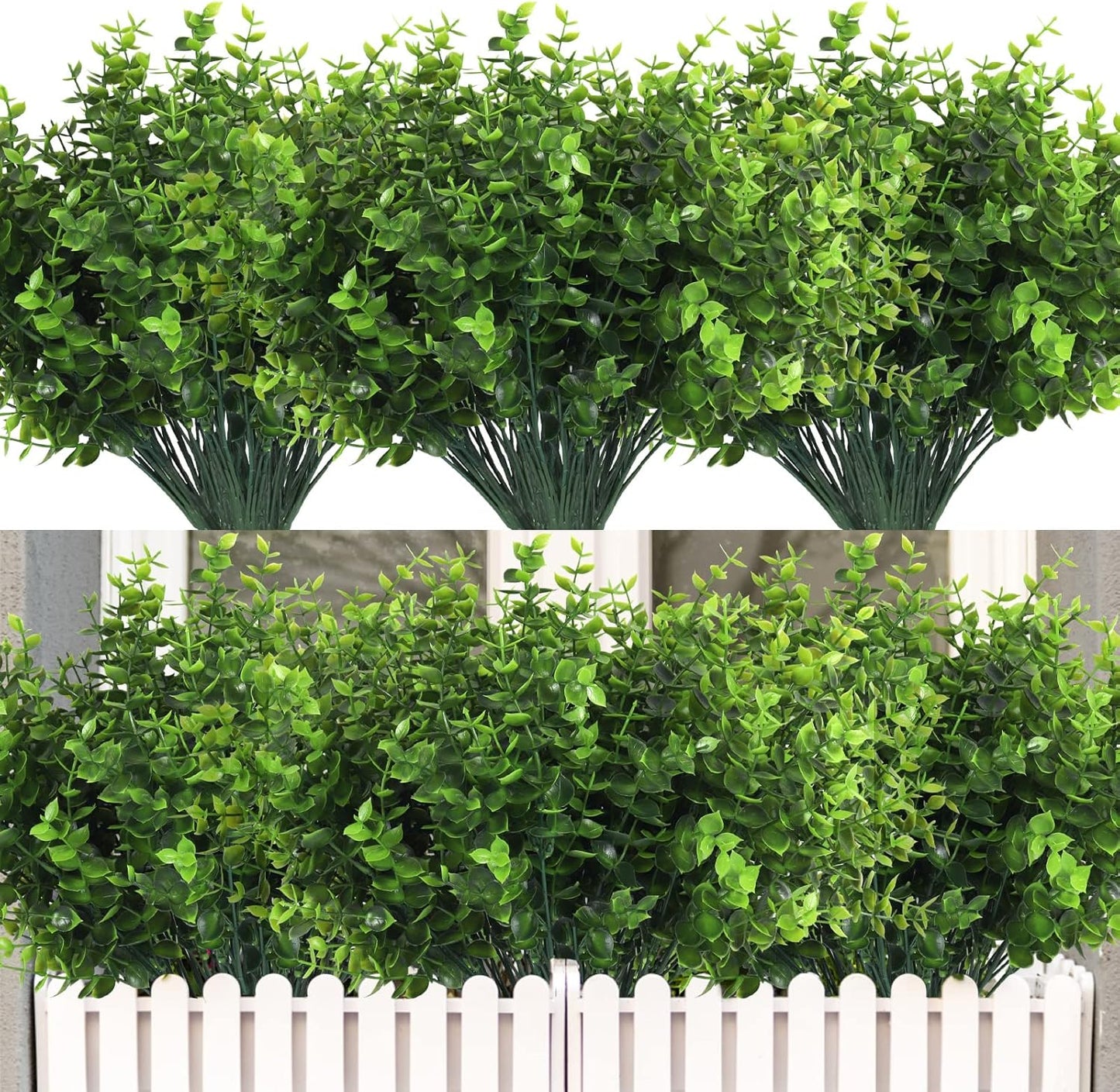 Transform Your Space with 8 Bundles of Lifelike Artificial Fall Flowers - Vibrant Green and Orange Faux Plants for Year-Round Indoor and Outdoor Décor