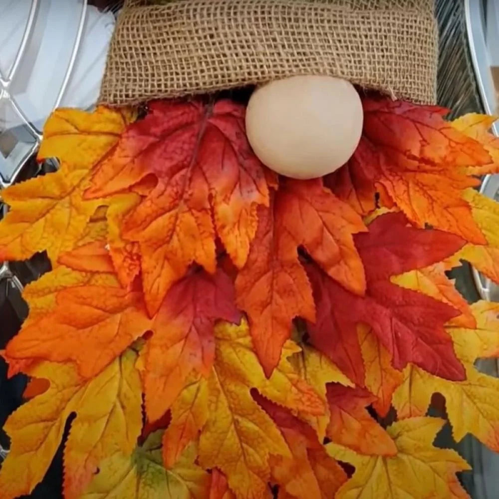 Decorate Your Door with Gnome-tastic Fun! 16" Fall Wreath for the Ultimate Autumn Vibe – Pumpkins, Maple Leaves, and Endless Cheer!