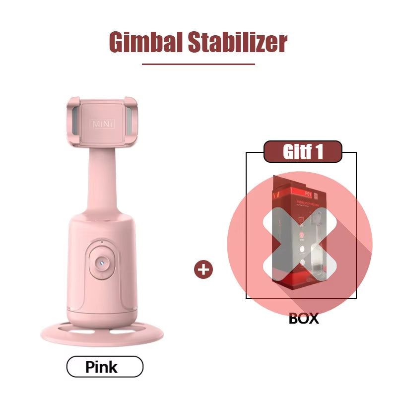 360 Face Tracking Rotation Gimbal Stabilizer Monopod Desktop 