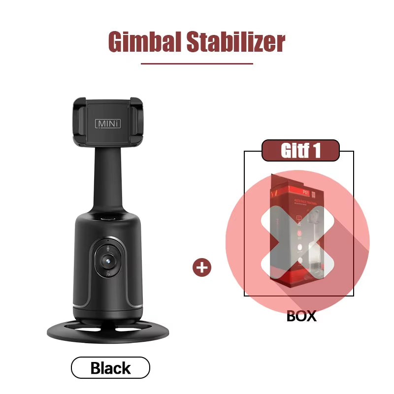 360 Face Tracking Rotation Gimbal Stabilizer Monopod Desktop 