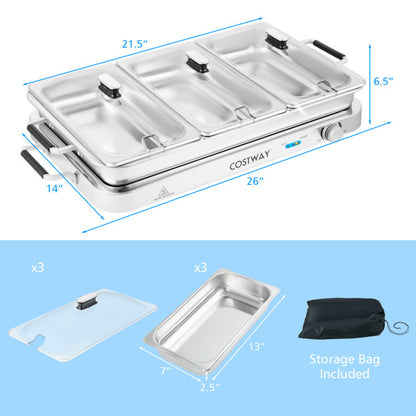 Ultimate 2-in-1 Electric Warming Tray with Precision Temperature Control for Perfectly Warmed Dishes