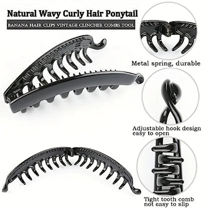 Stylish Matte Banana Hair Clip - Fish Shaped Ponytail Headband for Women - Perfect Hair Accessory for Any Occasion