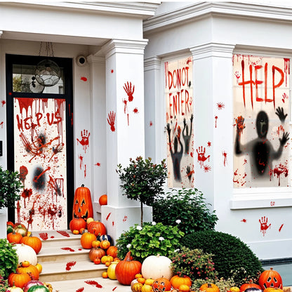 Spook-tacular Halloween Window Clings: Scary Handprint & Footprint Stickers to Haunt Your Neighbors!