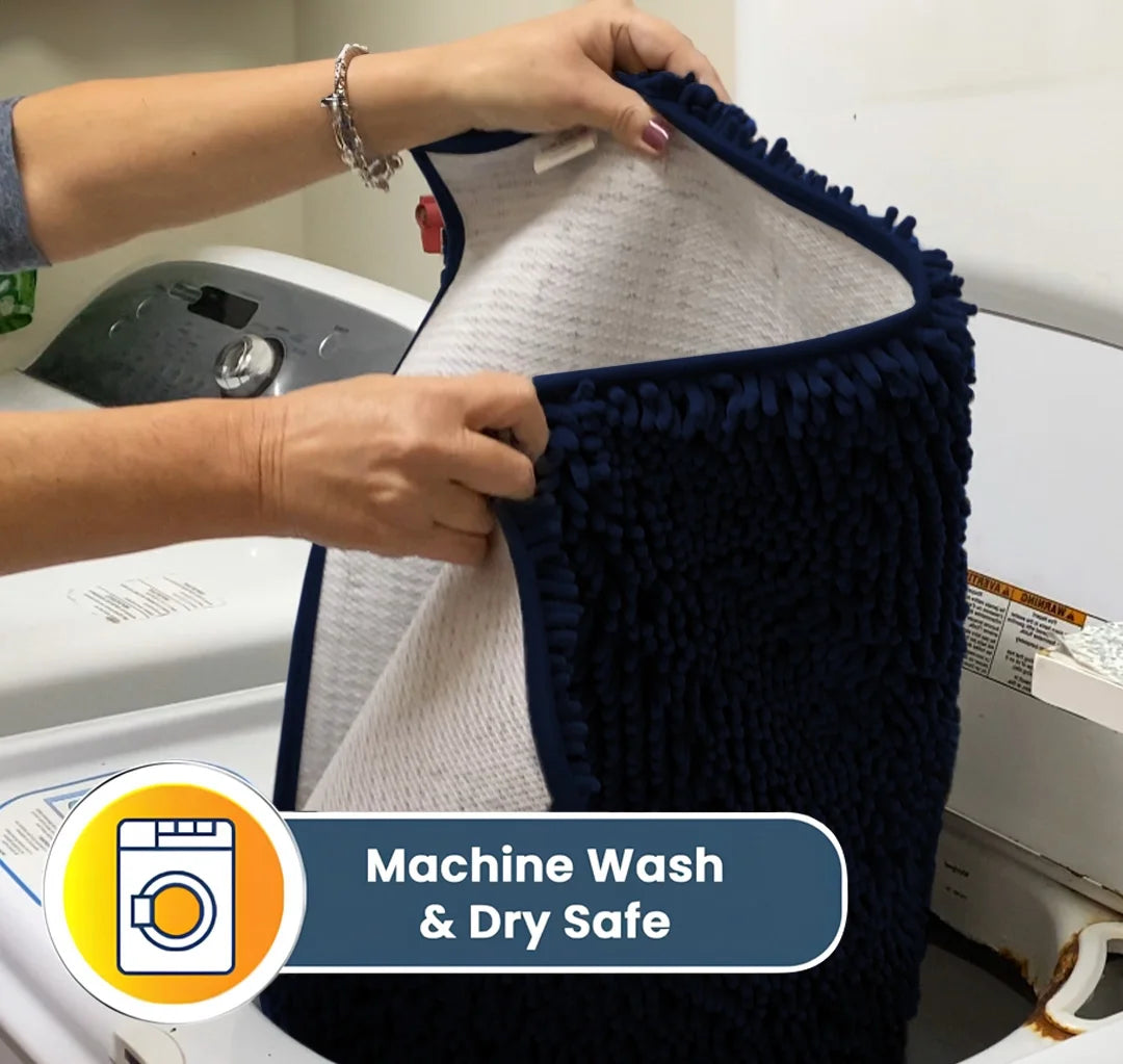 ® AS-SEEN-ON-TV Highly Absorbent Microfiber Dog Door Mat and Pet Rug, Non Slip Thick Washable Area for Entry, Bath or Kitchen