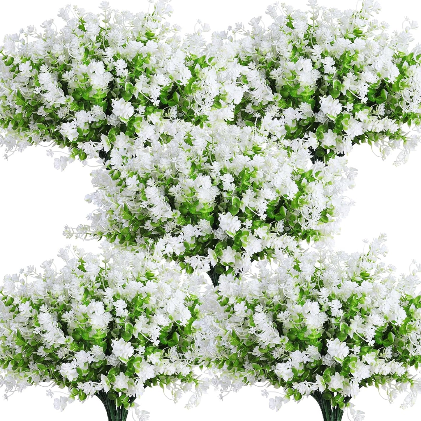 Transform Your Space with 8 Bundles of Lifelike Artificial Fall Flowers - Vibrant Green and Orange Faux Plants for Year-Round Indoor and Outdoor Décor